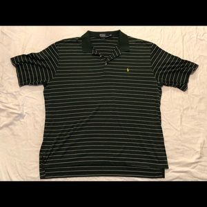 Polo Ralph Lauren golf fit green White stripes